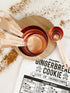 Copper Measuring Cups and Spoons - Stainless Steel 9 Pieces with 2 Rings
