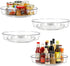 4 Pack Lazy Susan 10 inch Turntable for Spice Organization | Clear
