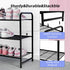 3-Tier Closet Ekisemio Long Metal Shoe Rack, Wide Stackable Shoe Organizer for & Entryway, with Sturdy Wire Grid