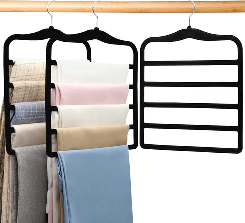 Closet Organizers and Storage - 3 Pack Space-Saving Velvet Hangers for College Dorm Room Organization