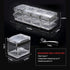 Set, 4 Acrylic Seasoning Box Piece Clear Premium Quality Storage Rack Spice Pots Condiment Jars for Salt Sugar Cruet