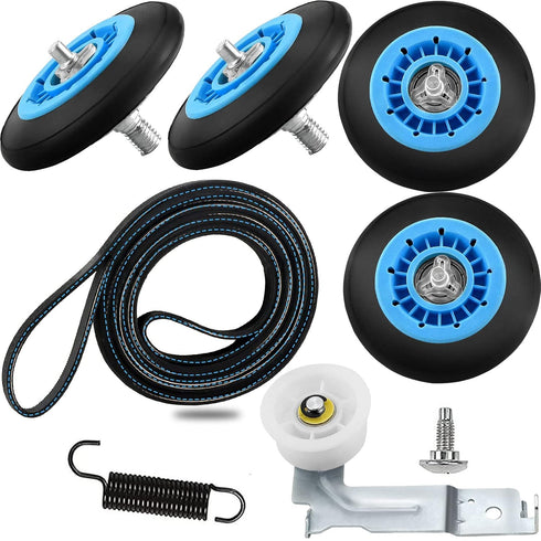 Samsung Dryer Parts Replacement Kit DV45H7000EW A2 DV42H5000EW A3 Roller Belt Idler Pulley Tension Spring