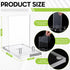 Yousoontic Acrylic Book Stand Clear Easel Stand for Display Book Display Stand Acrylic Plate Stand Acrylic Easel Display Stand for Picture, Book, Decorative Plate, Platter, Photo, 4 x 6 x 6 Inch