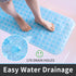 16 39 ROSMARUS Shower Mat Extra Long x Non-Slip Bath Mat for Tub with Suction Cups and Drain Holes Bathtub Mats
