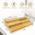 Spice Rack Organizer for Cabinet, 3 Tier Expandable Bamboo Storage for Kitchen Cabinet, Cupboard, Pantry