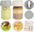 SOLIGT Overnight Oats Containers with Lids, Folding Spoons and Divided Compartment for