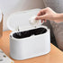 Mini Trash Can with Lid, Removable Small Garbage Can for Bathroom, Office, Kitchen, Countertop Wastebasket