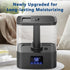 4L 60H 3 8H 4L) KZF Top Fill Humidifiers for Bedroom & Runtime - Cool Mist Humidifier, Mist Levels, Timer, Essential