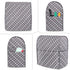 Luxja Dust Cover for 4.5-Quart and 5-Quart Stand Mixer, Cloth Cover with Pockets, Gray Dots