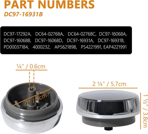DC97-16931B Washer Dryer Control Knob for Washing Machine Compatible with Samsung Laundry Appliance Replaces DC97-17292A,DC64-02768A