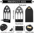 2 Set Gothic Candle Sconces Wall Decor, Arch Cathedral Frame Gothic Wall Sconce Candle Holder for Bedroom, Bathroom