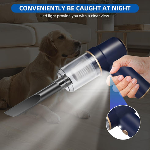 Handheld Cordless Rechargeable Vacuum Cleaner, Bug Catcher for Insect Dust Buster & Air Blower with Strong Suction