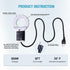 500W Chicken Waterer Heater, Aluminum Utility De-Icer for Farm & Livestock, Non-Conductive and Anti-Rust Heated Chicken