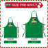 4 Pack Suhine Christmas Aprons Adults Green Christmas Kitchen Cooking Baking Cookie Crew Matching Aprons with Pockets