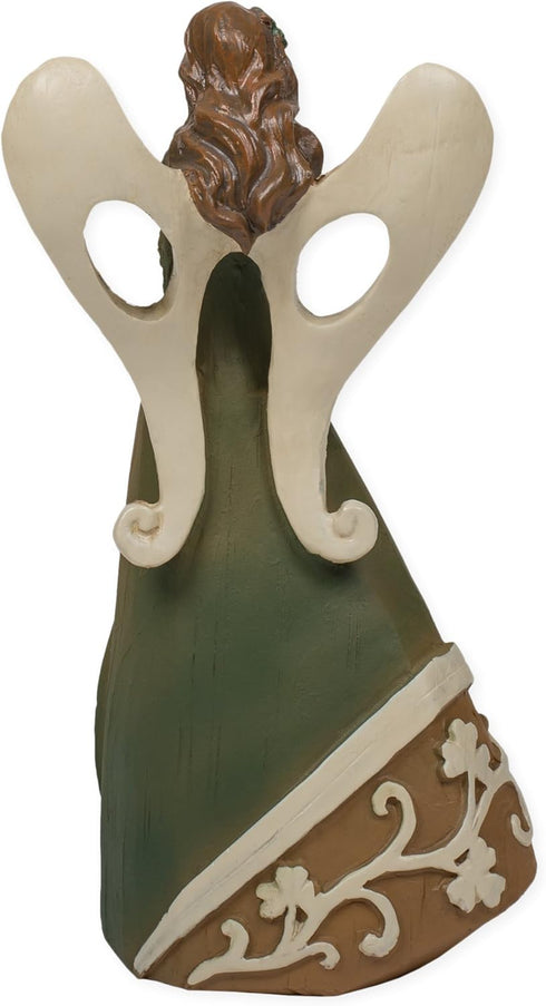 Roman Giftware Inc. Irish & Celtic Collection, 7" H Woodcut Irish Angel Figure, Durable