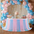 Gender Reveal Table Skirt, 6 Ft Pink Blue Tulle Tutu for Boy or Girl Birthday Party Baby Shower Cake Dessert Decorations