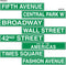 Beistle NYC Street Sign Decoration