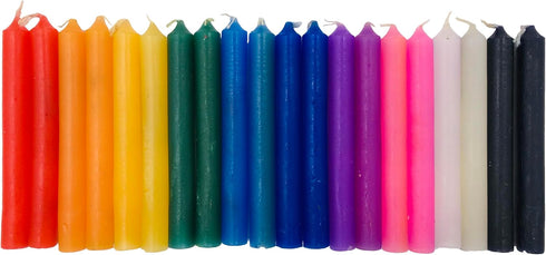 Alternative Imagination 4" Mini Taper Chime Candles, Unscented Box of 20, Great for Birthday Parties