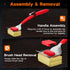 Bristle Free Grill Brush with Scraper for Outdoor Grill Cleaning, Safe Steam BBQ Grill Cleaner, Replaceable Head