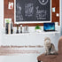 TEAMIX Wall Mounted Desk, White Folding Desk for Small Spaces with Heavy-Duty Brackets