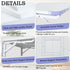 TEAMIX Wall Mounted Desk, White Folding Desk for Small Spaces with Heavy-Duty Brackets