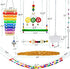 HZxoAxo 12PCS Longer Chain Chicken Toys for Coop Accessories,Xylophone Swing Flexible Ladder String Bag Vegetable