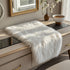 12x35 inches) Faux Fur Table Runner,Table Runner for Soft Luxury Winter Decor Xmas White Decorations,Party Birthday
