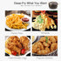 Japanese Tempura Deep Fryer Pot 2.3L with Fahrenheit Thermometer, Nonstick Coating, Easy Clean, Black