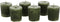 Aroma Naturals Votive Candles, Essential Oil with Juniper Spruce and Basil, Evergreen Holiday, 6 Count