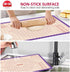 Pastry Baking Mat 28x20 Inch, Silicone Dough Sheet Mat with Measurement, Perfect for Making Pie, Pizza