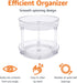 9" 2 Amazon Basics Lazy Susan Turntable Organizer for Spices and Condiments, Diameter, Tier, Clear