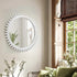 30 Inch ULIKE Round Wood Mirror, Rustic Farmhouse Circle Mirror with Wooden Frame, Modern Wall Decor for Bathroom