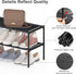 2 Closet, 18-21 48.5"x12.1"x17.8" HITHIM Tier Long Shoe Rack for Screw Fastened Plastic Connector Shoe Storage