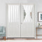 Hiasan French Door Curtains for Small Window, Rod Pocket Semi Sheer Privacy Curtains, 1 Panel White, 52 x 40 Inch