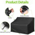 50"L48"W37"H) Kasla Patio Double Chair Cover, Waterproof Heavy Duty Cover for Outdoor Loveseat & Glinder Bench