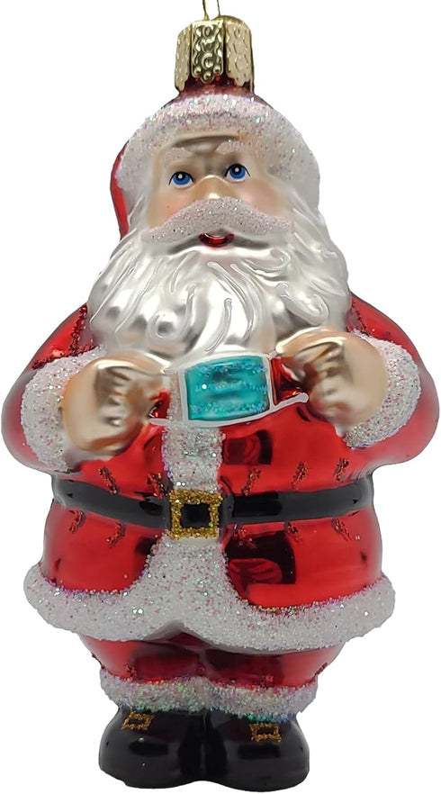 Old World Christmas Ornaments - Santa Revealed Glass Blown Ornaments for Christmas Tree