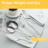 Pleafind 10 PCS Serving Utensils Set, Stainless Steel with Serving Spoons, Slotted Spoons, Forks, Tongs