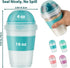 2 Pack 20 oz Freshmage Yogurt Parfait Cups with Lids, Reusable Overnight Oats Containers with Lids, Topping Compartment