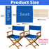 18''L 15''W 2 Set 18'' 19.7''L 6.3''W STAY GENT X Directors Chair Replacement Canvas for Director Chairs, Replacement