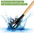 Wooden Handle Pasta Fork Spoon, 12" Silicone Spaghetti Fork, Food Grade Noodle Spoon, BPA Free, Strainer & Server