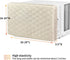 Homydom Indoor AC Cover, Air Conditioner Defender with Double Insulation, Light Yellow, L-28"x 20"x 3.5"