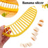 Guyuyii Banana Slicer, Safe Kitchen Gadget for Kids and Adults, Get 18 Even Slices in Seconds