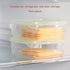 WonLiq 4 Pack (4) - Plastic Cheese Storage Containers with Lid Seal, Keep Cheese Fresh and Delicious Refrigerator