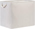 Bidtakay Fabric Beige Baskets, Extra Large Organization Baskets for Clothes, Set of 2 Collapsible Storage Bins