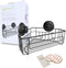 Gecko-Loc Corner Bathroom Shower Caddy shelf organizer suction cup wall storage basket