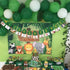 MATTTIME Tropical 12 Month Leaf Banner, 1st Birthday Glitter Jungle Safari Wild One Monthly Photo Prop Decoration