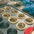 Boxiki Kitchen 12 Cup Mini Muffin Pan with Silicone Liners, Non-Stick Steel Bakeware for Baking Muffins
