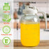 YORY 2 Airtight,64 oz Quart Glass Pitcher with Filter Lid Airtight Cold Water Jug for Lemonade Tea Juice Milk Iced