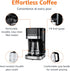 Programmable 12 (1.9 Amazon Basics Cup Drip Coffee Maker with Glass Coffee Pot Qt), Auto Shut-off, Touch Screen, Auto