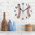 Cute Arabic Numeral Design Baseball Silent Non-Ticking Round Wall Clock, Vintage Design 9.45 Inch